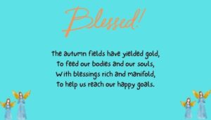 Autumn November Blessings of Abundance and Joy