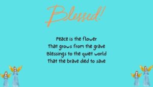 Gracious Memorial Day Blessings for Peace